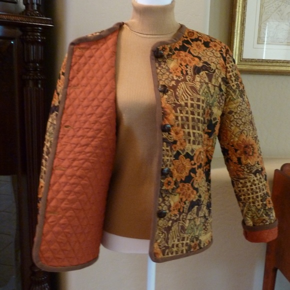 Quilted Jacket NWT Multi Colored Med - Picture 4 of 5